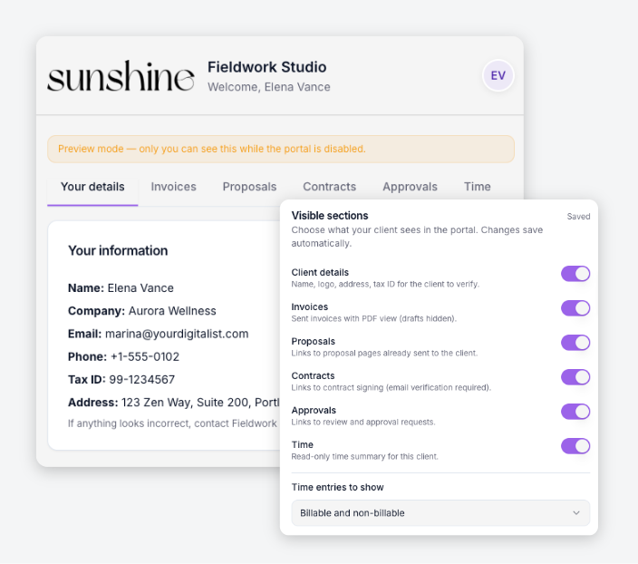 Client portal